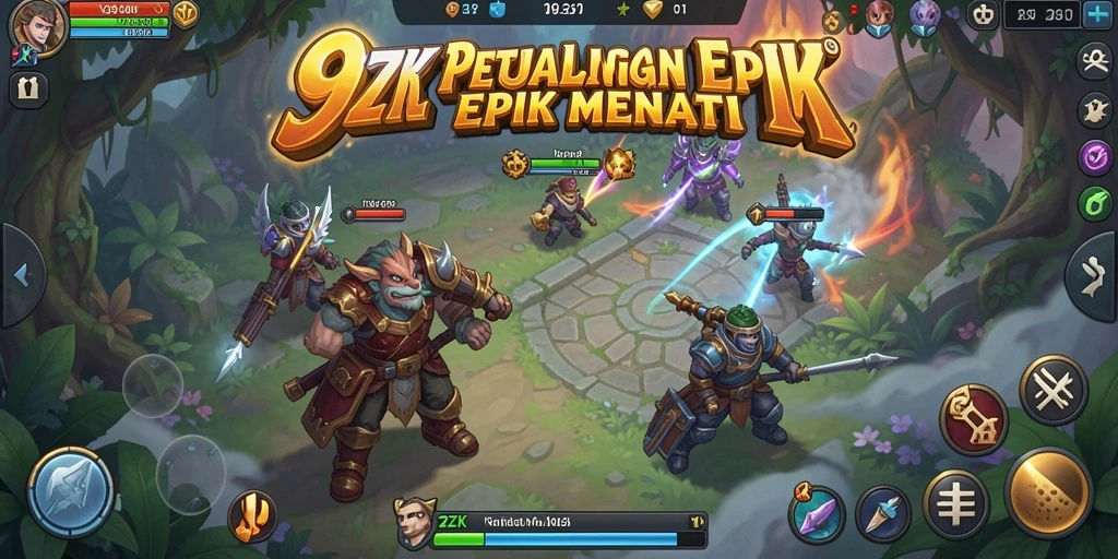 Tampilan gameplay seru dari 9ZK yang penuh petualangan.