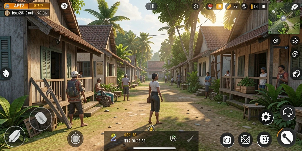 Screenshot API77 menunjukkan pengalaman gameplay simulasi yang mendalam.