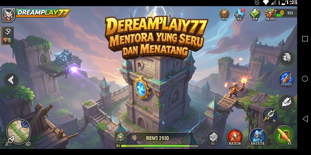 Screenshot gameplay menara pertahanan yang seru di DREAMPLAY77.