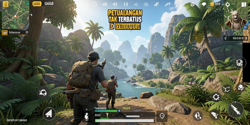 Tampilan gameplay G668 yang menakjubkan dalam dunia terbuka.