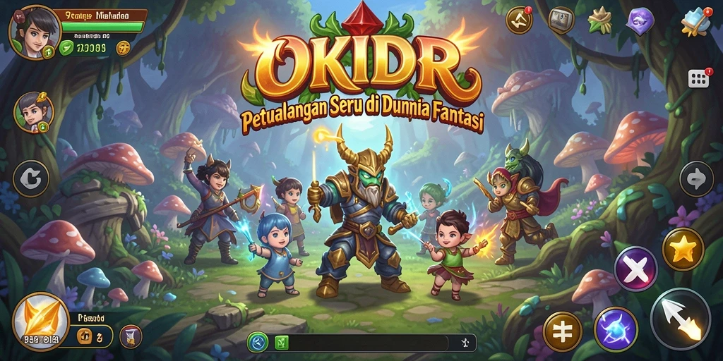 Screenshot gameplay OKIDR yang menampilkan aksi seru dalam petualangan.