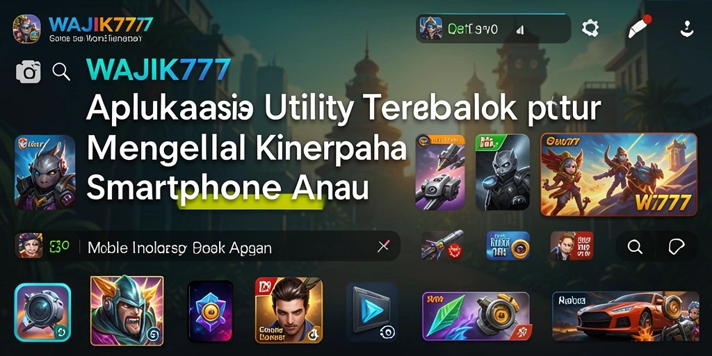 Tampilan utama WAJIK777 yang menunjukkan fitur Utility yang efisien.